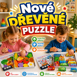 dřevěné puzzle