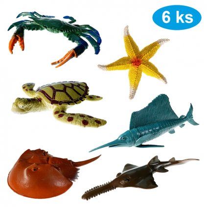 Mořský svět sada 6 figurek 12,5 - 18 cm (8270)