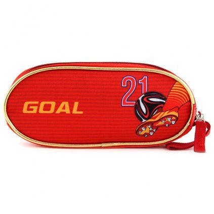 Školní penál Target Goal, barva červená (2396)