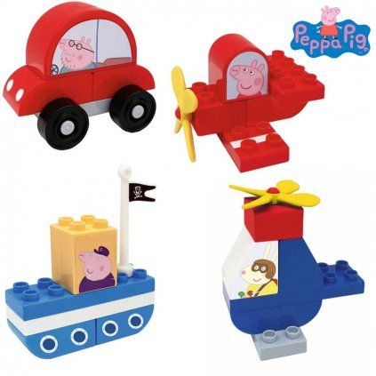 PlayBig BLOXX Peppa Pig Sada vozidel (1623)