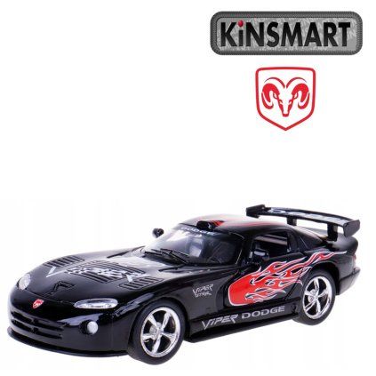 kinsmart dodge viper gts r černý 1