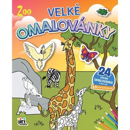 omalovánky samolepky zoo 1