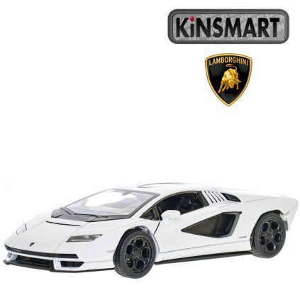 kinsmart lamborghini countach bílé 1
