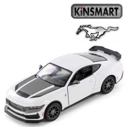 kinsmart ford mustang black horse bílý 1