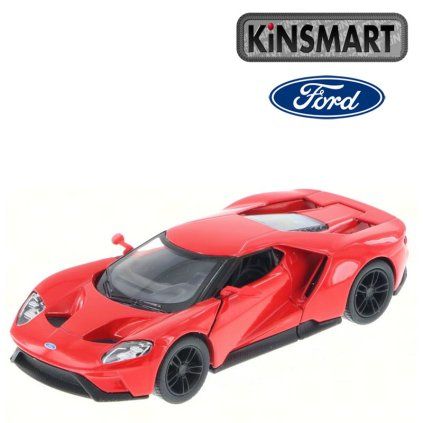 kinsmart 2017 ford gt červený 1