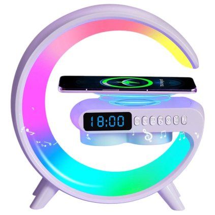 Bluetooth reproduktor s LED lampou bezdrátovou nabíječkou g11 1