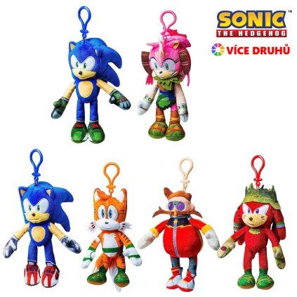 sonic malý plyš přívěsek 1