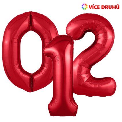 číslo červené 106 cm 18