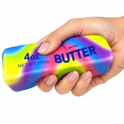 antistresové máslo squishy rainbow 1