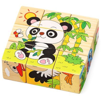 kostky puzzle zvířata 1