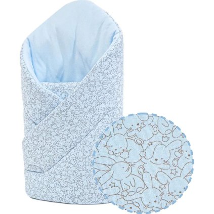 ESITO Zavinovačka pro miminko Zája Soft blue 85x85 cm (5350)