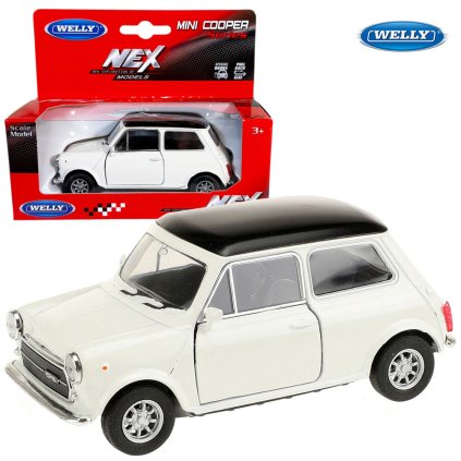 welly mini cooper bílý 1