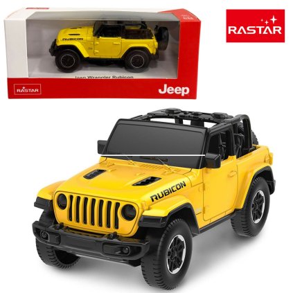 rastar jeep wrangler žlutý 1