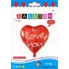 Nafukovací balónek I love you červený fóliový 45 cm