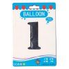 Fóliový balónek stříbrný číslo 1 - 82 cm (4514)