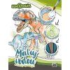maluj vodou dino 1