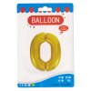 Fóliový balónek zlatý číslo 0 - 82 cm (4514)