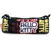 Školní penál Hello Kitty černý s nápisy (9858)